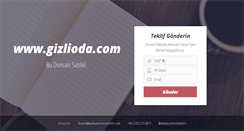 Desktop Screenshot of gizlioda.com